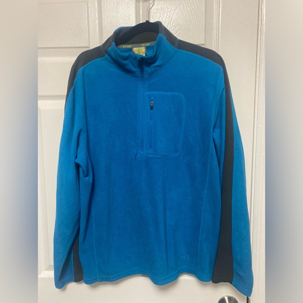 NordicTrack Mens 1/4 Zip Collar Pullover Pocket Size Large